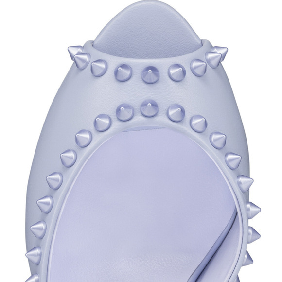 Christian Louboutin Me Dolly Spike 85 Skylight Purple Sandal Mule Heel Pump 39.5 - Picture 6 of 12